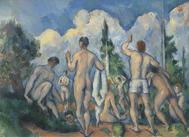 Cézanne Bathers, c. 1890.