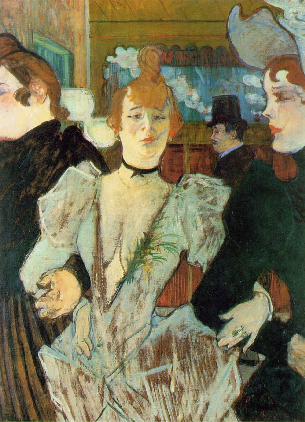 La Goulue arriving at the Moulin Rouge, 1892, oil on cardboard, Museum of Modern Art, New York.
