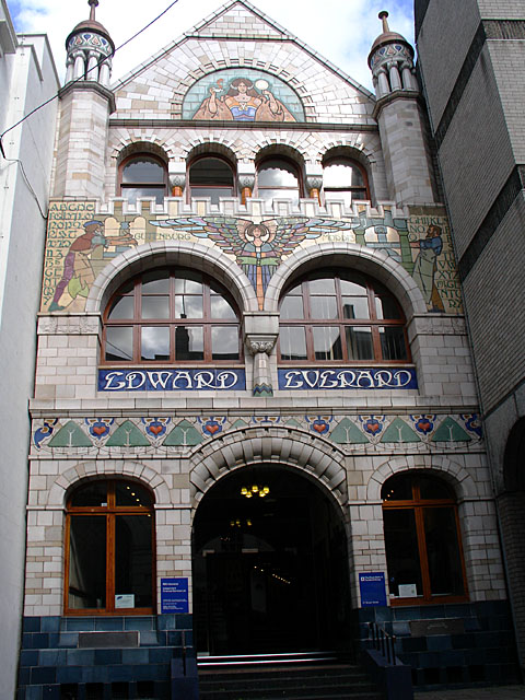 Former Everard's Printing Works by Henry Williams, Broad Street, Bristol (1900), built in an Art Noveau style.