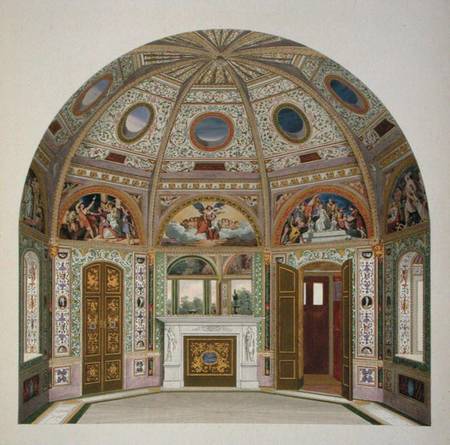 Fresco decoration in the Summer House of Buckingham Palace.