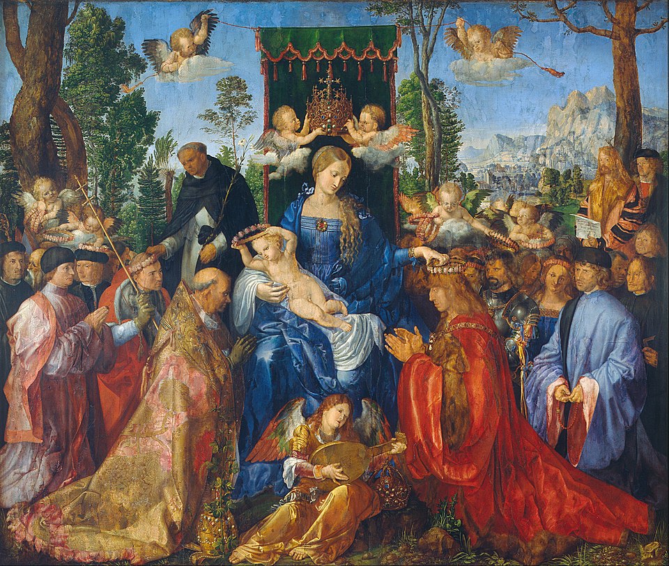 The Feast (or Madonna) of the Rosary by Albrecht Dürer, 1506.
