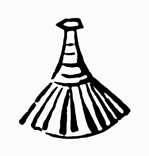 A drawing of a brush
